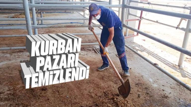 Kurban pazarı temizlendi