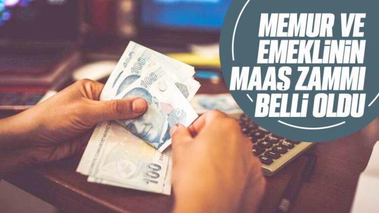 Memur ve emeklinin maaş zammı belli oldu