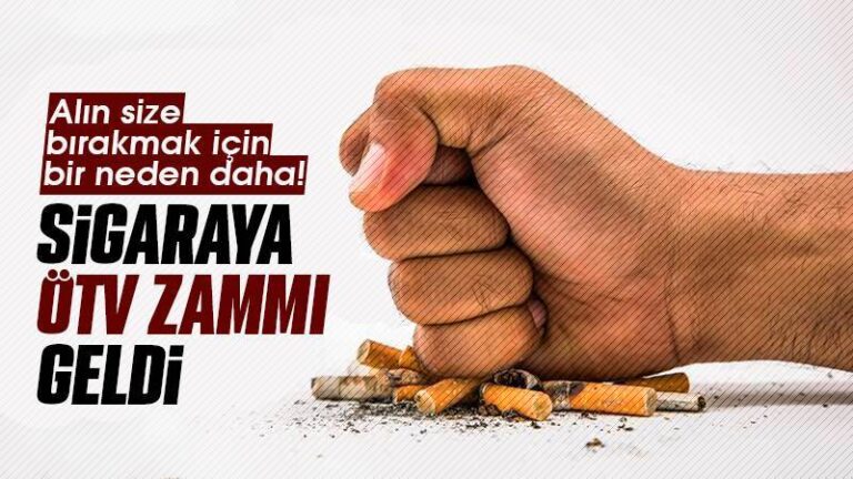 Sigaraya ÖTV zammı