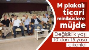 M plakalı ticari minibüslere müjde!