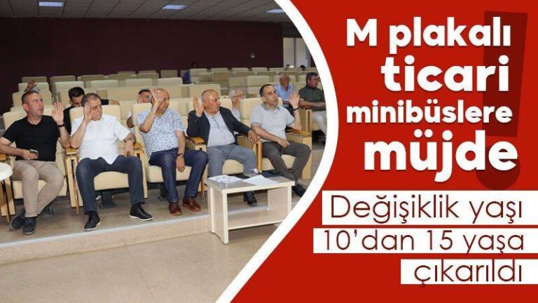 M plakalı ticari minibüslere müjde!