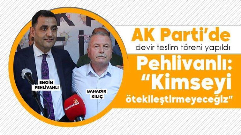 AK Parti’de devir teslim töreni yapıldı
