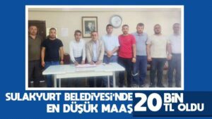 Sulakyurt Belediyesi’nde en düşük maaş 20 bin TL oldu