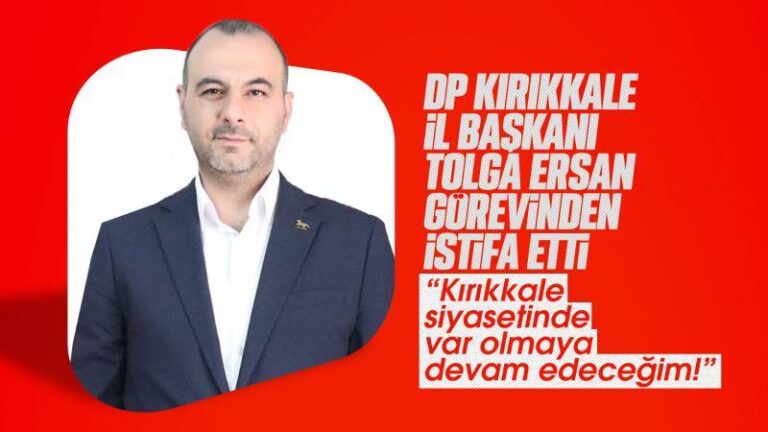 DP İl Başkanı Ersan, görevinden istifa etti