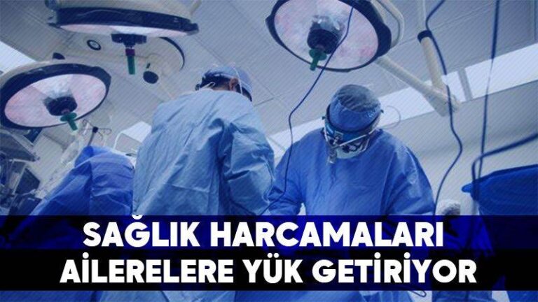Sağlık harcamaları ailelere yük getiriyor
