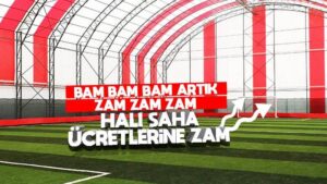 Halı saha ücretlerine zam