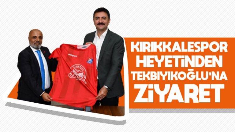 Kırıkkalespor heyetinden Tekbıyıkoğlu’na ziyaret