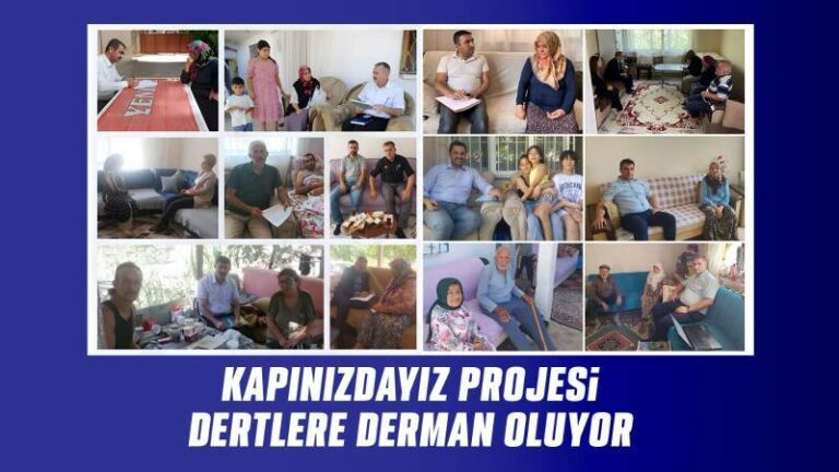 Kapınızdayız projesi dertlere derman oluyor
