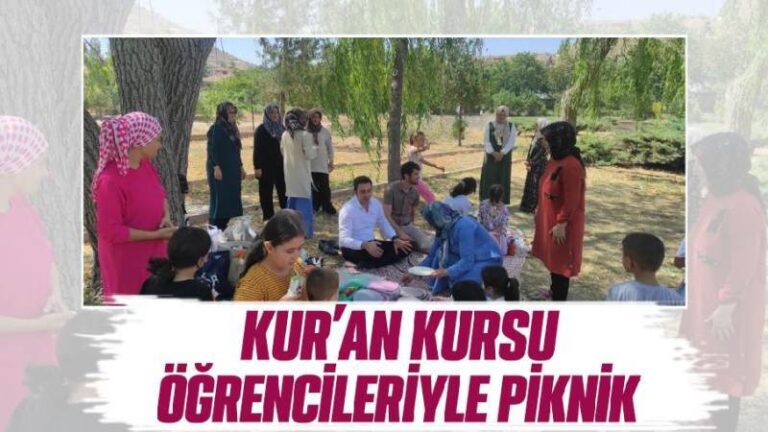 Kur’an Kursu öğrencileriyle renkli piknik 