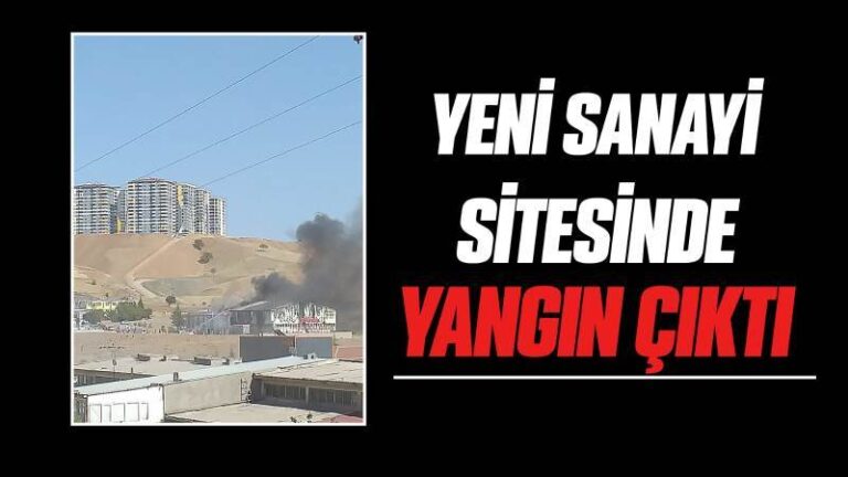 Yeni sanayi sitesinde korkutan yangın