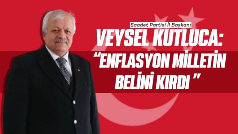 Kutluca: “Enflasyon milletin belini kırdı”