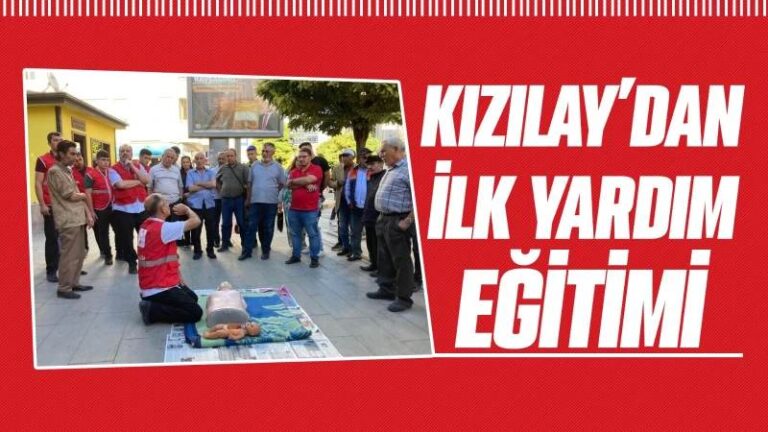Kızılay’dan ilk yardım eğitimi
