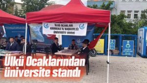 Ülkü Ocaklarından üniversite standı 