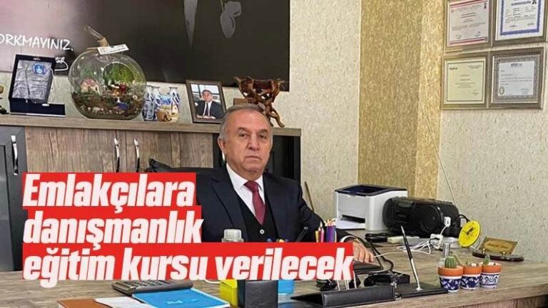 Kırıkkale’de Emlakçılara danışmanlık eğitim kursu verilecek 