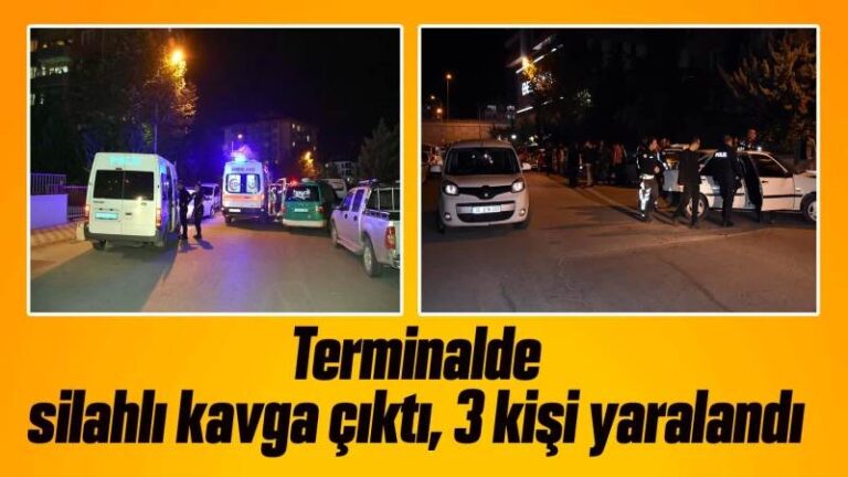 Otogarda silahlı kavga çıktı