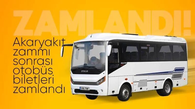 Ankara-Kırıkkale bilet fiyatlarına zam 