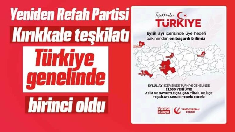 Kırıkkale’de Yeniden Refah Partisi birinci oldu 