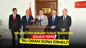 Kırıkkale’de konuşan Bakan Tekin’den İsrail-Filistin savaşı açıklaması
