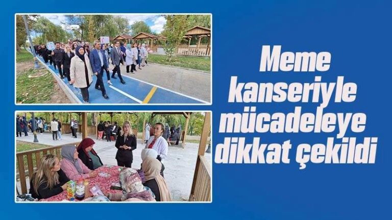Meme kanseriyle mücadeleye dikkat çekildi