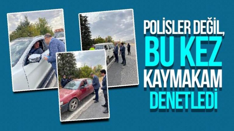 Kırıkkale’de bu kez polis değil, Kaymakam denetledi