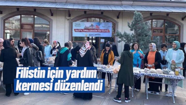 Kırıkkale’de Gazze’ye destek için kermes düzenlendi
