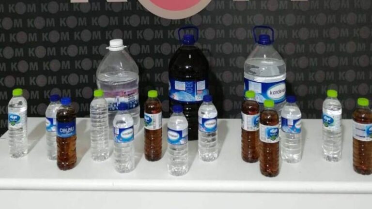Kırıkkale’de 21,5 litre sahte içki ele geçirildi
