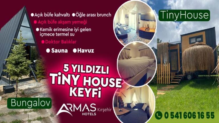 Bayram tatilinde Tiny House keyfi yaşamaya ne dersiniz!