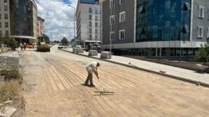 Yahşihan’da Yenişehir’in yolları yapılıyor