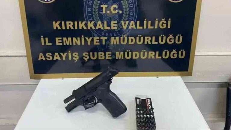 Kırıkkale’de 150 adet fişek ele geçirildi