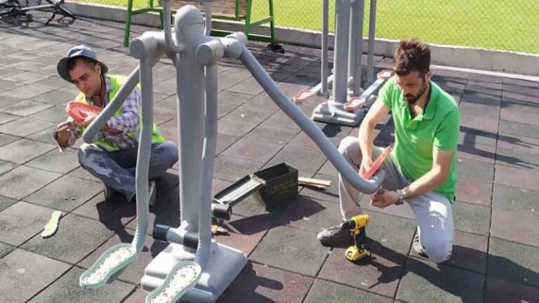 Yahşihan’da parklar onarılıyor