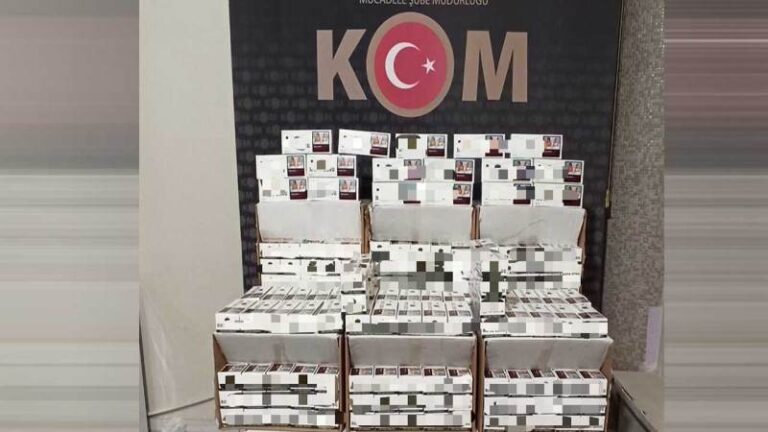 Kırıkkale’de 70 bin adet makaron ele geçirildi