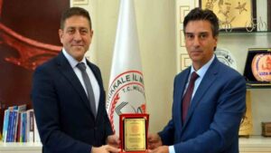 Müdür İsmail Çınar, veda etti