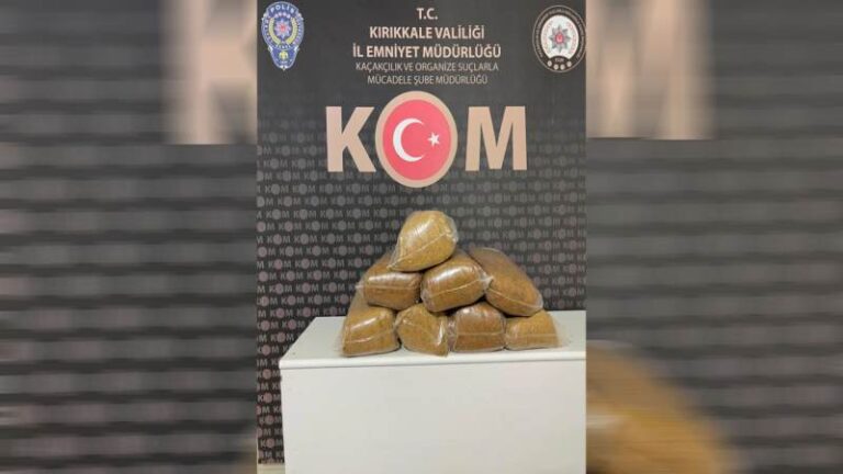 Kırıkkale’de makaron ve tütün ele geçirildi