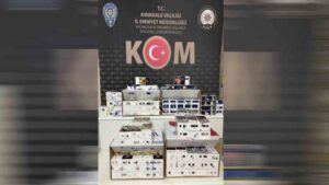 Kırıkkale’de 40 bin adet makaron ele geçirildi
