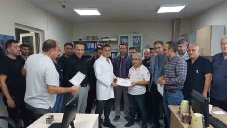 Hastane teknik servisine teşekkür