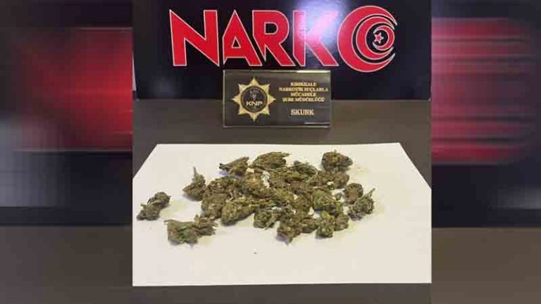 Skunk ve metamfetamin ele geçirildi