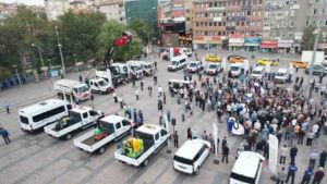 Kırıkkale Belediyesi filosuna 23 yeni araç kattı