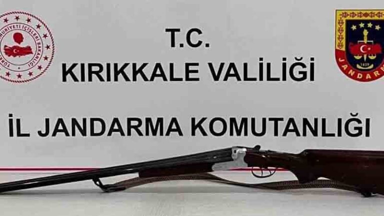 Ruhsatsız av tüfeği ele geçirildi
