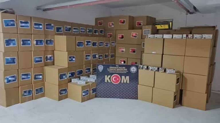 Kırıkkale’de 2 milyon makaron ele geçirildi