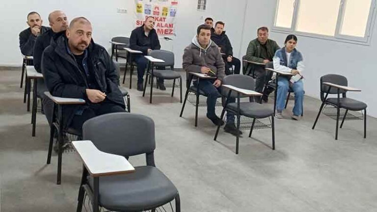 Mesleki yeterlilik belgesi sınavı yapıldı