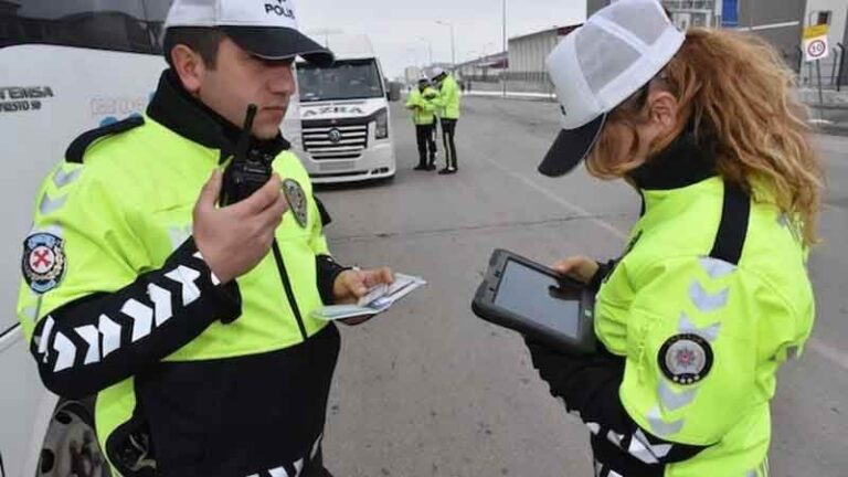 61 araç Kırıkkale’de trafikten men edildi