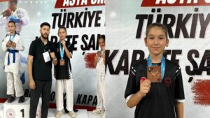Minik Eldiven Zümra Aktaş’tan Türkiye üçüncülüğü
