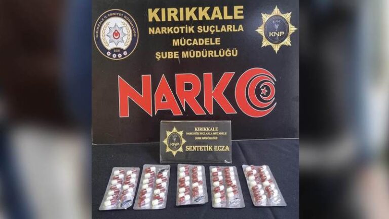 65 adet sentetik uyuşturucu ele geçirildi