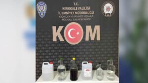 Kırıkkale’de kaçak alkol ele geçirildi