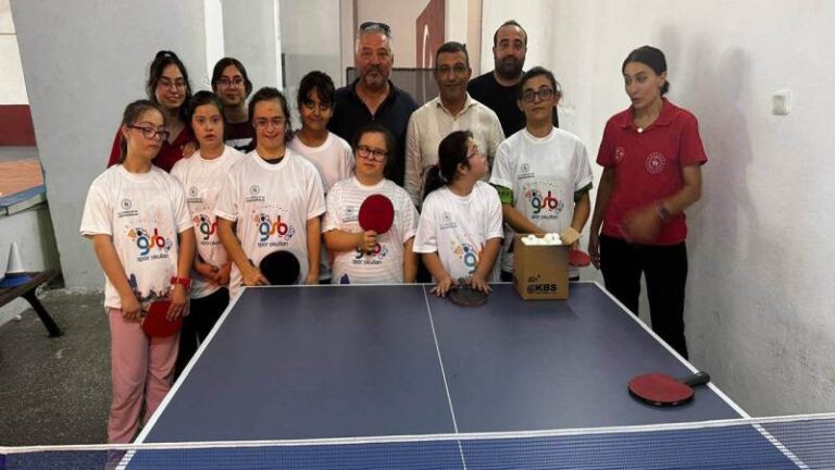 Özel sporculara moral ziyareti