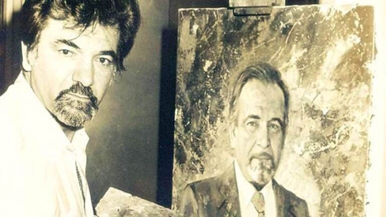 Çiçeklerden boya yapan ressam: Rahmi Pehlivanlı