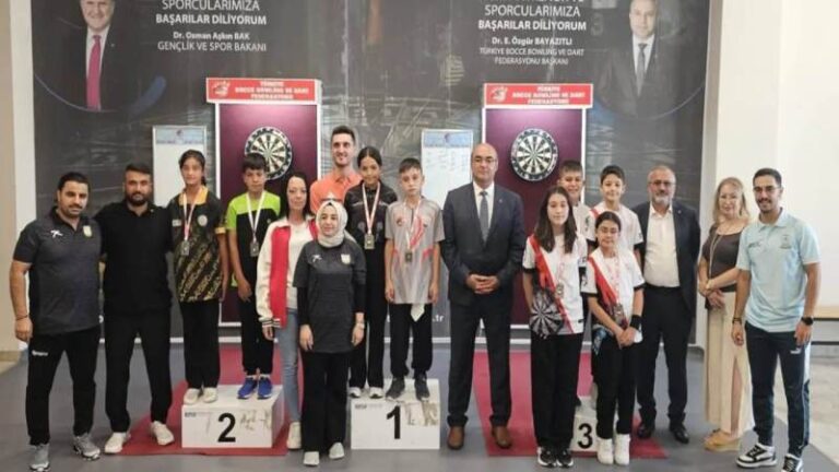 Kırıkkaleli minik dartçıları Türkiye üçüncüsü oldu!