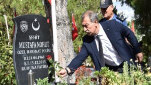 Emniyet Müdürü Işık’tan şehitliğe duygusal ziyaret