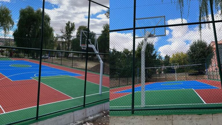 Sulakyurt’ta basketbol ve voleybol sahası hizmete açıldı