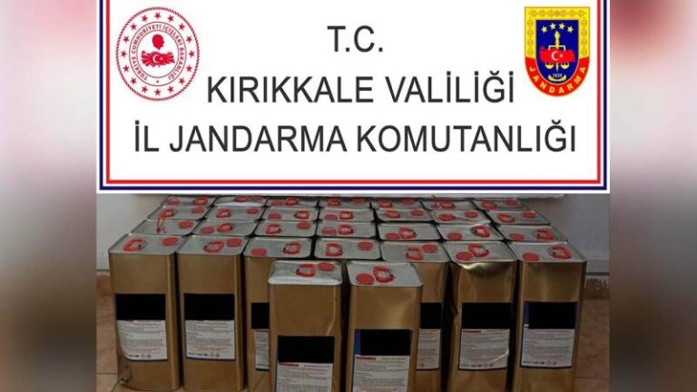 Kırıkkale’de kargo firmasında etil alkol ele geçirildi!